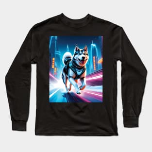 Cyberpunk Husky Long Sleeve T-Shirt